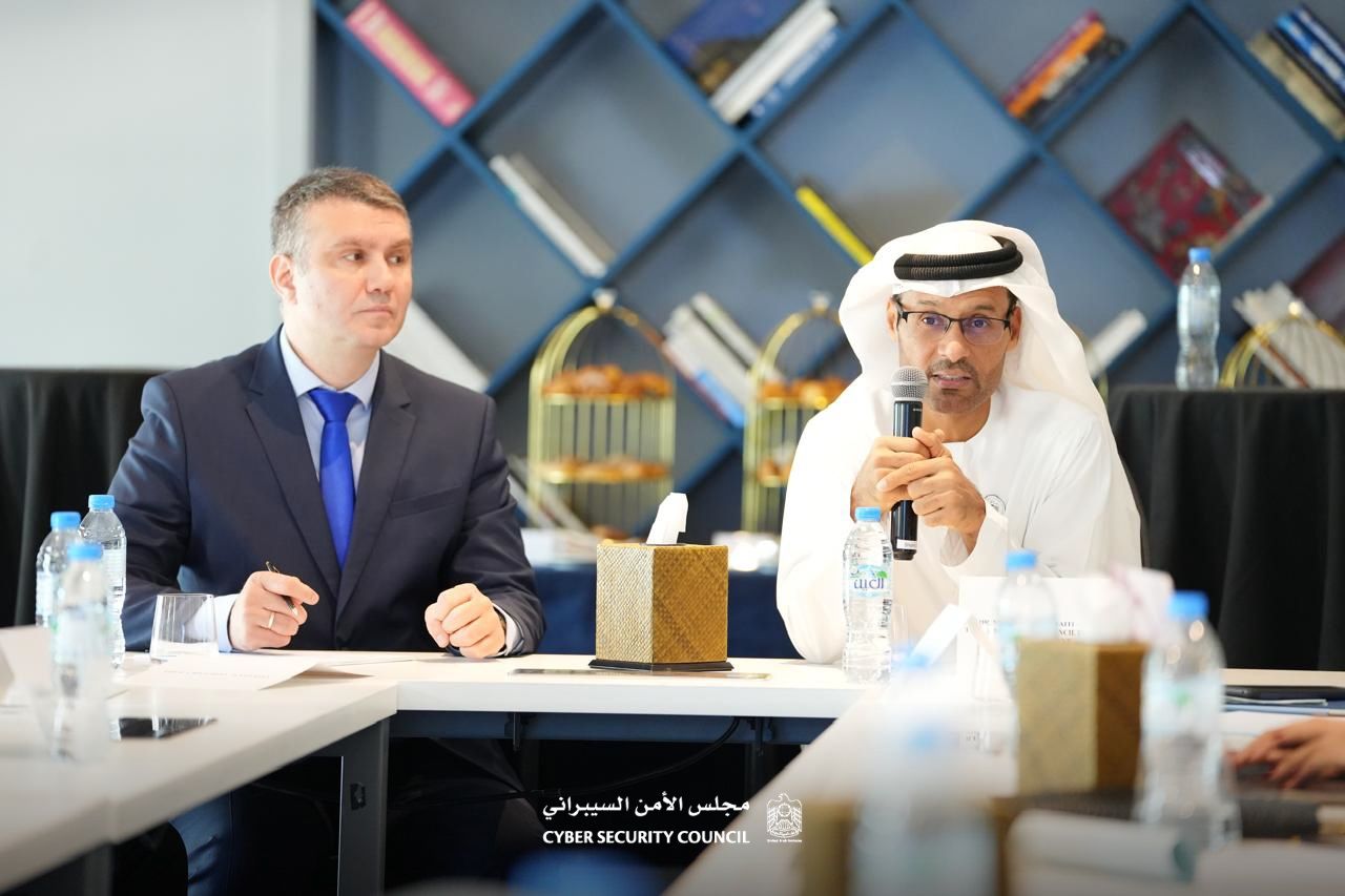 With Dr. Mohamed Al-Kuwaiti, Chairman of UAE Cybersecurity Council, GITEX META, Dubai 2024